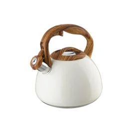 BOLLITORE CON FISCHIO MANICO IN LEGNO 3L CREMA