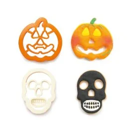 SET 2 TAGLIAPASTA HALLOWEN TESCHIO E ZUCTESCHIO E ZUCCA