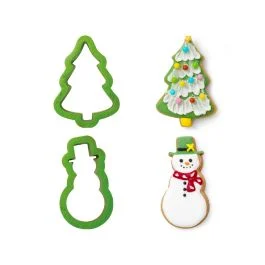 SET 2 TAGLIAPASTA ALBERO NATALE E PUPAZZO NEVE