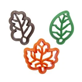 SET 3 TAGLIAPASTA FOGLIE AUTUNNALI IN PLASTICA