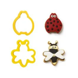 SET 2 TAGLIAPASTA LIBELLULA E LUMACA IN PLASTICA