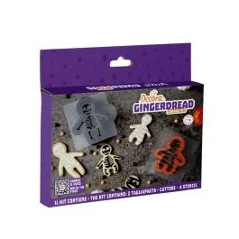 SET 2 TAGLIAPASTA E 4 STENCIL GINGERDREAD