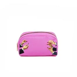 TOILETPAPER BEAUTY CASE 23X8 CM LIPSTICKS PINK