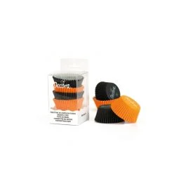 PIROTTINI MUFFIN 50X32 MM 75 PZ ARANCIO E NERO