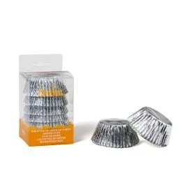PIROTTINI MUFFIN 50X32 MM 60 PZ ARGENTO