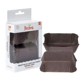 PIROTTINI MINI PLUMCAKE 80X50X32 MM 36 PZ MARRONI