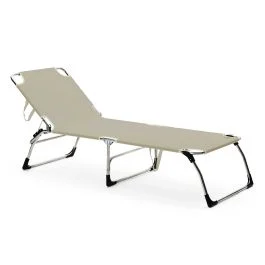 AMIGO XXL LETTINO ALLUMINIO TORTORA