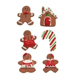 STENCIL GINGERBREAD IN ZUCCHERO 6 PZ