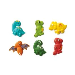 DECORAZIONI IN ZUCCHERO JURASSIC 6 PZ