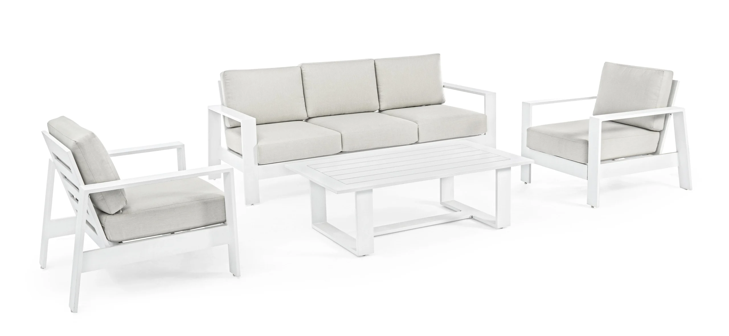 Bizzotto Set 4 Salotto Baltic Bianco