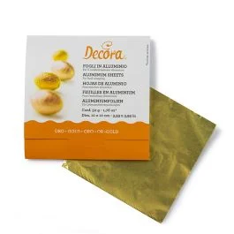 FOGLI PER CIOCCOLATINI 10X10 CM ORO 150PZ