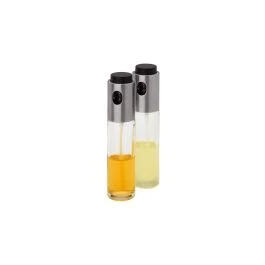 SET SPRUZZATORE ACETO OLIO VETRO E INOX