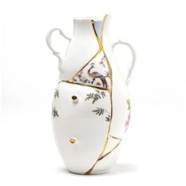 KINTSUGI VASO PAVONE CM 32
