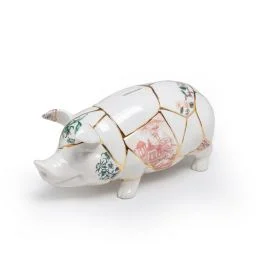 KINTSUGI PIGGY BANK SALVADANAIO IN PORCELLANA