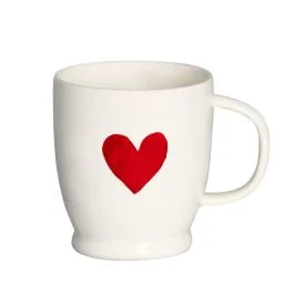 MUG CUORE ROSSO ACQUERELLO