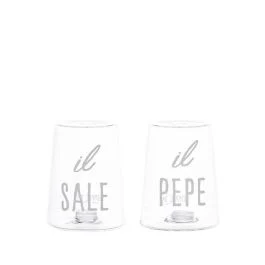 SET SALE E PEPE IN VETRO IL SALE IL PEPE