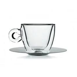 THERMIC GLASS CAPPUCCINO C/PIATTO 2 PZ