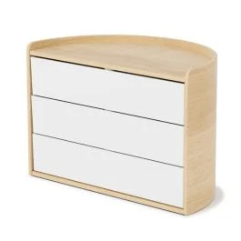 MOONA STORAGE BOX WHITE NATURAL