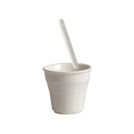 ESTETICO QUOTIDIANO BICCHIERINO CAFFE' PORCELLANA CON PALETTA