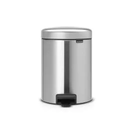 NEW ICON PATTUMIERA PEDALE 5L INOX SATINATO