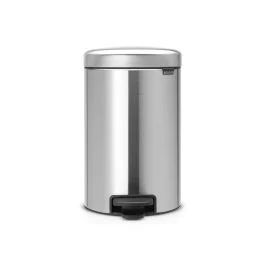 NEW ICON PATTUMIERA PEDALE 12L INOX SATINATO