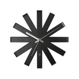 RIBBON OROLOGIO DA PARETE BLACK