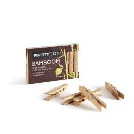 PERFETTO ECOLOGICA PINZA BUCATO IN LEGNO DI BAMBÃ BAMBOOM SET 10 PZ