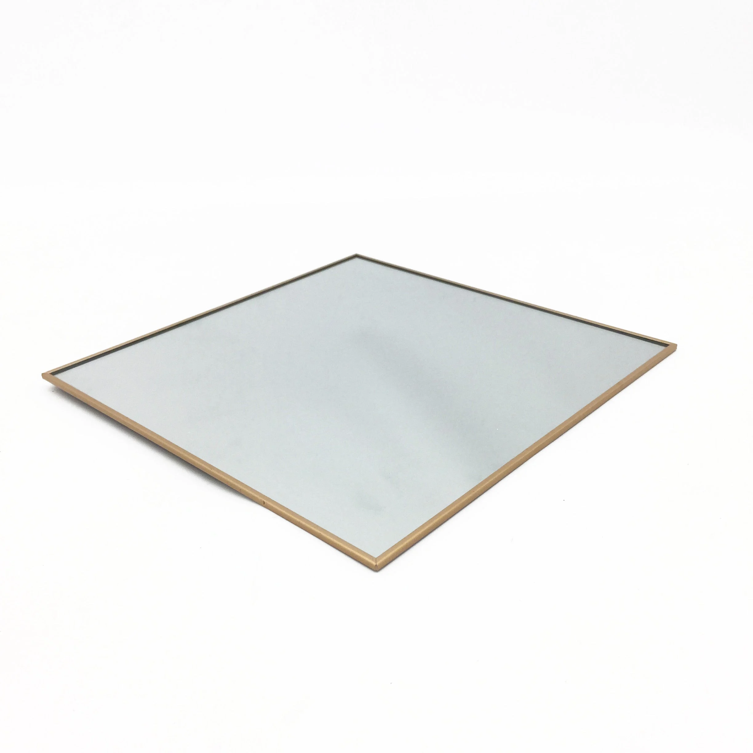 Vimin Box Specchio Centrotavola Quadro 27 x 27 Cm Oro