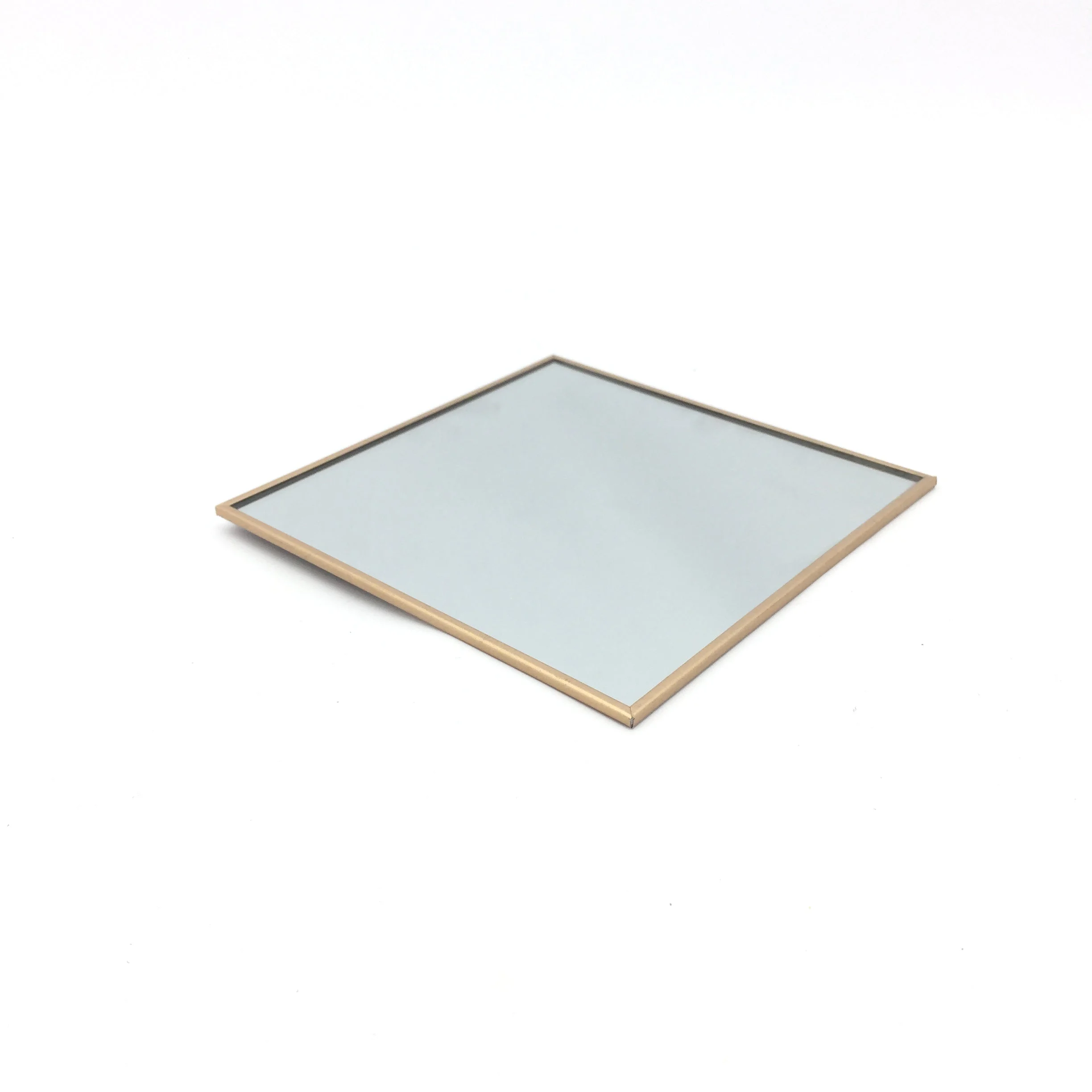 Vimin Box Specchio Centrotavola Quadro 17 x 17 Cm Oro