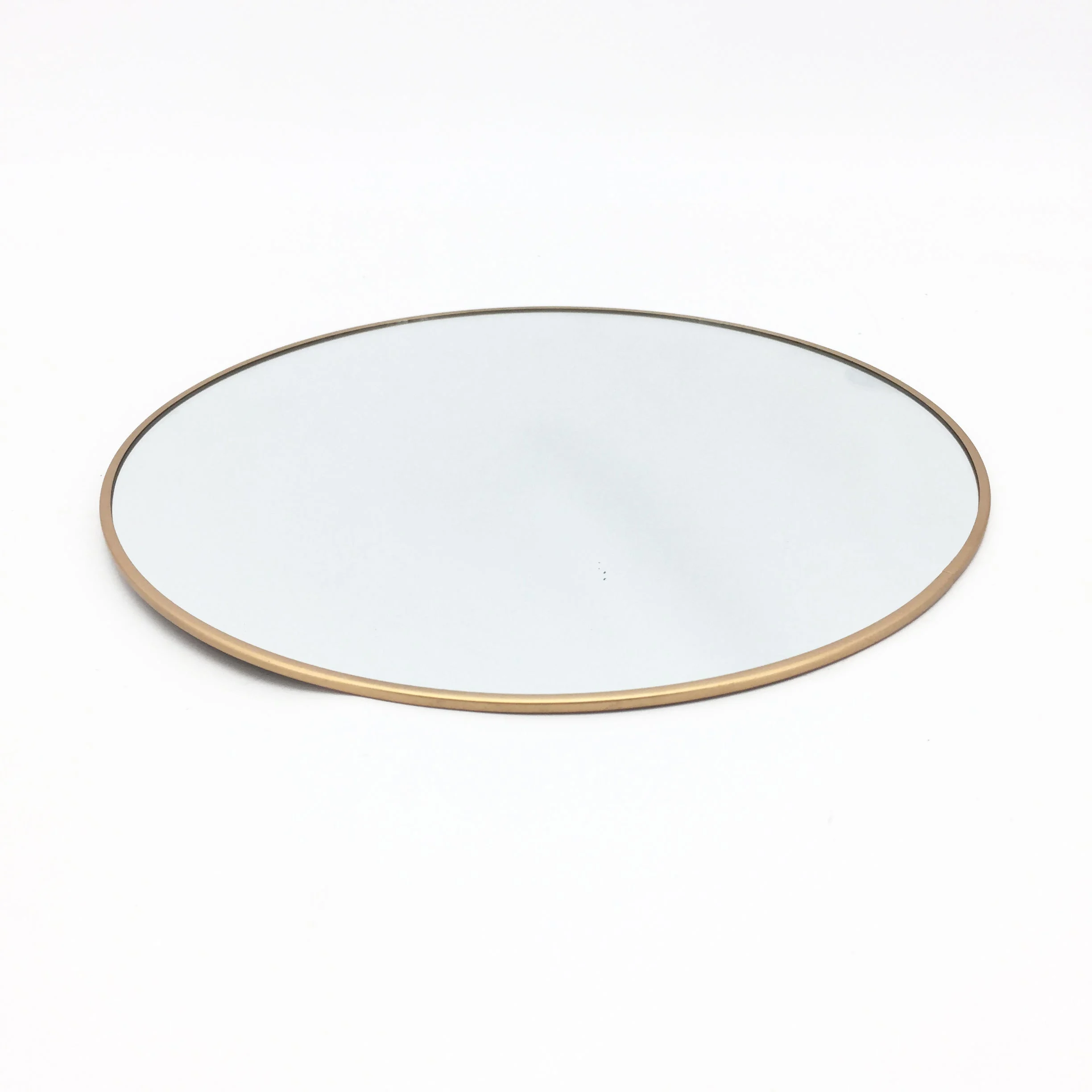 Vimin Box Specchio Centrotavola Tondo D 29 Cm Oro