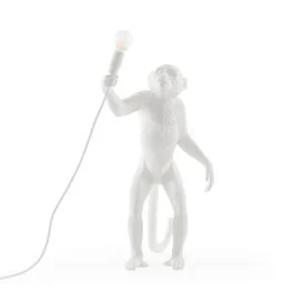 MONKEY LAMP LAMPADA BIANCA 14880
