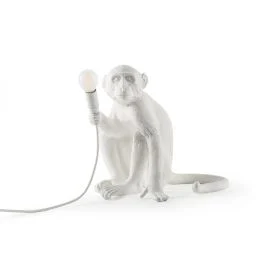 MONKEY LAMP LAMPADA BIANCA 14882