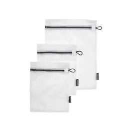LAUNDRY SACCHE LAVAGGIO DELICATI SET 3 PZ BIANCO/ZIP GREY
