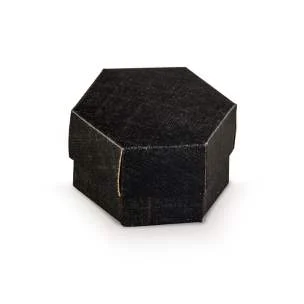 Scotton Scatola Esagono con Divisorio 60 x 40 Mm Nero 10 Pz