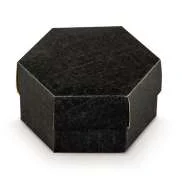 Scotton Scatola Esagono con Divisorio 110 x 60 Mm Nero 10 Pz