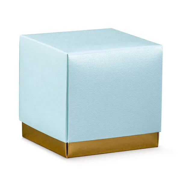Scotton Scatola Fleur 90 x 90 x 90 Mm Lino Azzurro 10 Pz