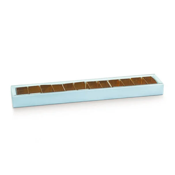 Scotton Scatola Quadretto 360 x 50 x 30 Mm Lino Azzurro 10 Pz