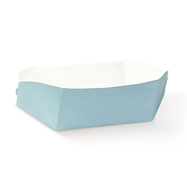 Scotton Vassoio Clip 120 x 75 x 60 Lino Azzurro 10 Pz