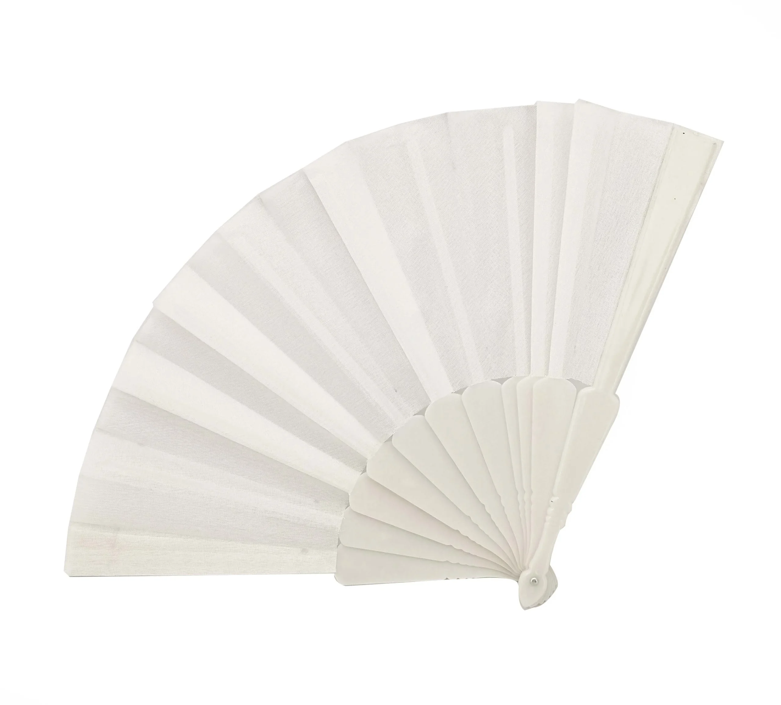 Vimin Box Ventaglio Plastica Stoffa 23 Cm Bianco
