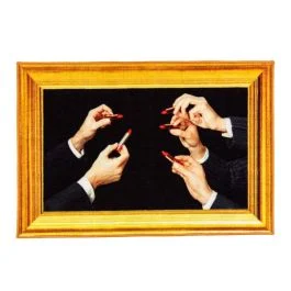 TOILETPAPER HOME LIPSTICKS BLACK TAPPETO BAGNO 60X90