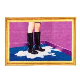 TOILETPAPER HOME MILKY BOOTS TAPPETO BAGNO 60X90 CM