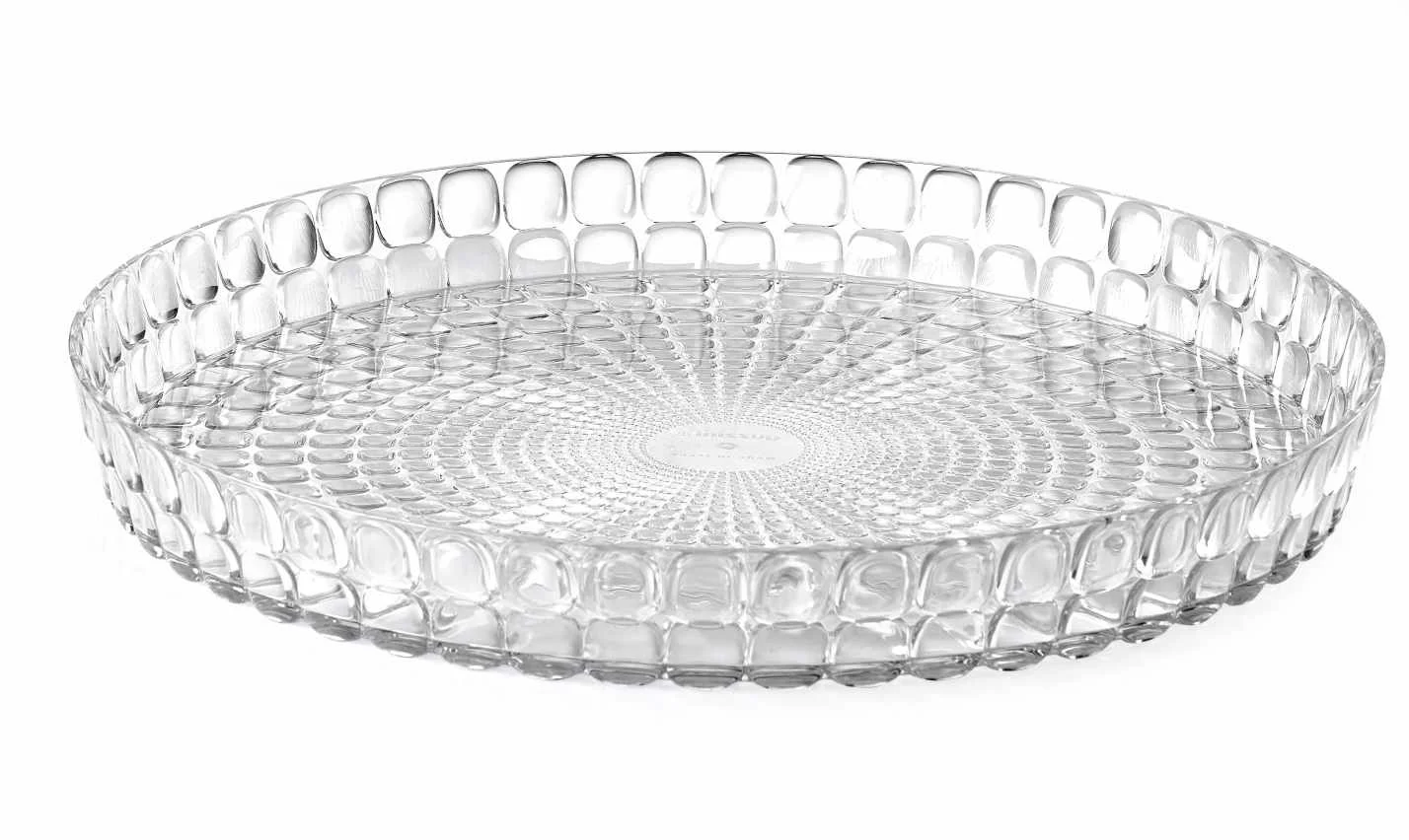GUZZINI Vassoio Tondo Tiffany D 35,6 Cm H 4 Cm Trasparente