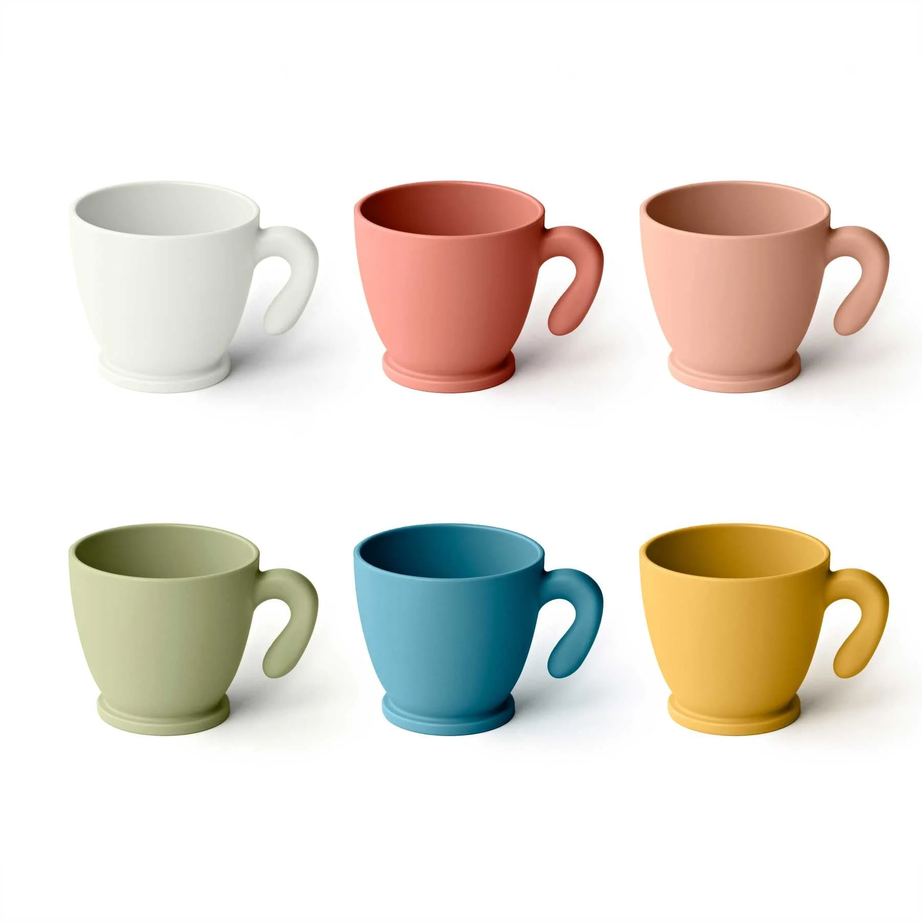 GUZZINI Set 6 Tazzine Caffè Coffee Pop Chef Line Multicolor
