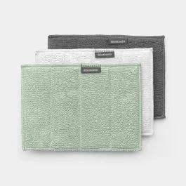 SINK SIDE SET 3 PANNI PER PULIZIA MICROFIBRA JADE GREEN