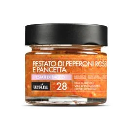 PESTATO PEPERONI E PANCETTA 230 GR.
