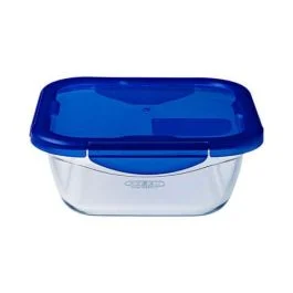 COOK&GO TEGLIA QUADRATA CON COPERCHIO ERMETICO 0.9 LT