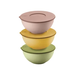 EVERYWHERE BIO SET 3 CONTENITORI ERMETICI 16 CM CON COPERCHIO