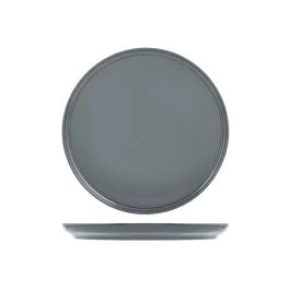 STOCCOLMA PIATTO PIANO CM 28 STONEWARE GRIGIO