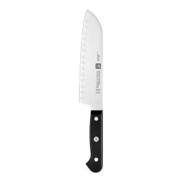GOURMET COLTELLO SANTOKU ALVEOLATO CM.18