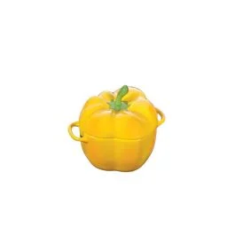 CERAMIQUE MINI COCOTTE PEPERONE 12 CM